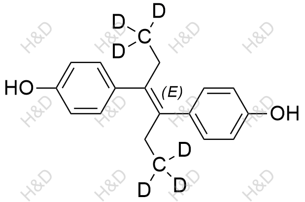 己烯雌酚-d6结构式