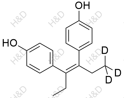 顺式-己烯雌酚-d3结构式