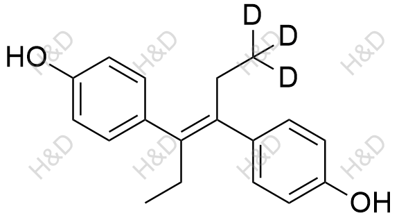 己烯雌酚-d3结构式