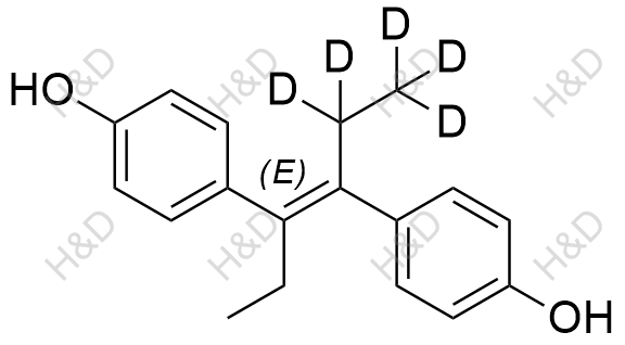 己烯雌酚-d5结构式
