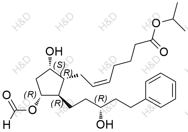 11-O-甲酰基拉坦前列素结构式