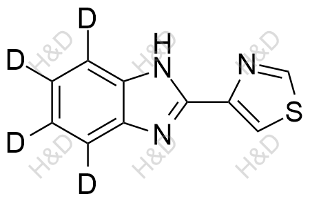 噻苯达唑-d4结构式