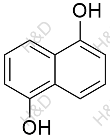 1,5-二羟基萘化学结构式