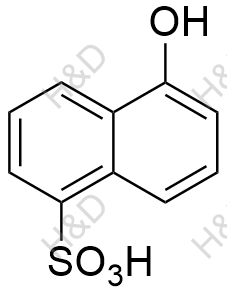 5-羟基-1-磺酸基萘酚化学结构式
