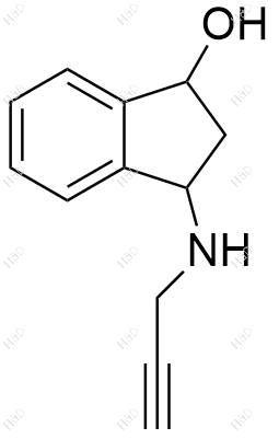 3-N-炔丙基氨基-1-茚醇结构式