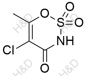 乙酰磺胺酸钾杂质B化学结构式