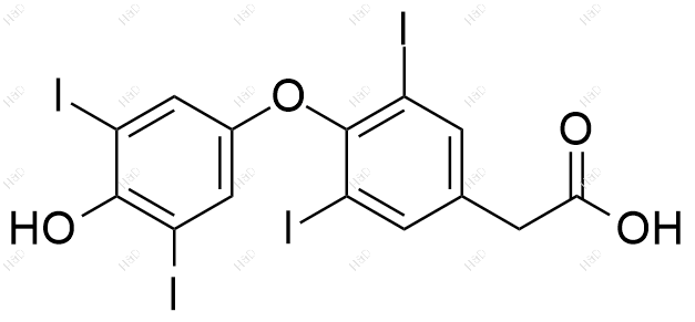 左甲状腺素EP杂质D结构式