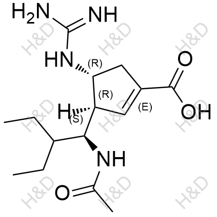帕拉米韦脱水杂质结构式