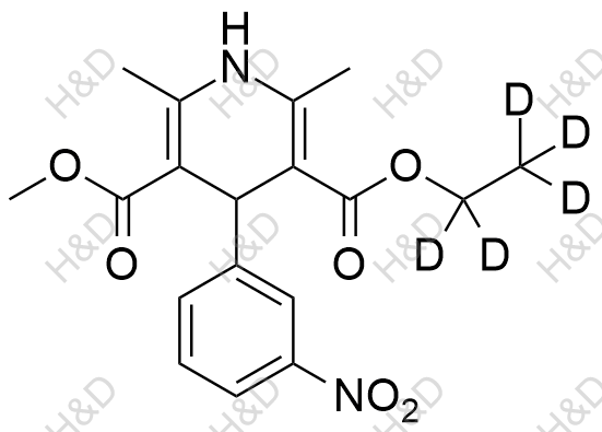 尼群地平-d5结构式