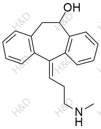 顺式-10-羟基去甲替林结构式