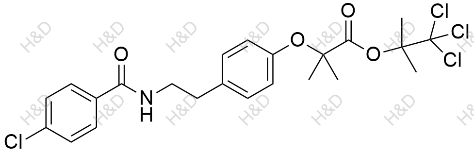苯扎贝特杂质13结构式