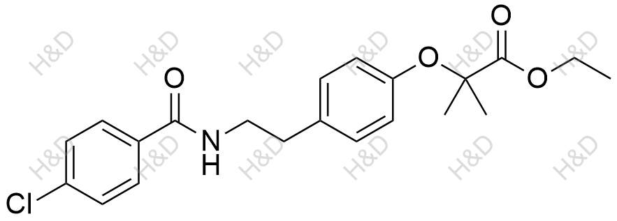 苯扎贝特EP杂质D结构式