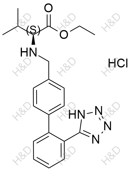 缬沙坦杂质59（盐酸盐）结构式