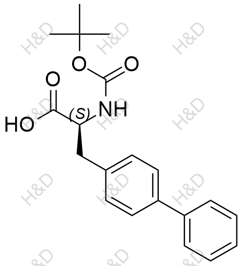 Boc-4-苯基-L-苯丙氨酸化学结构式