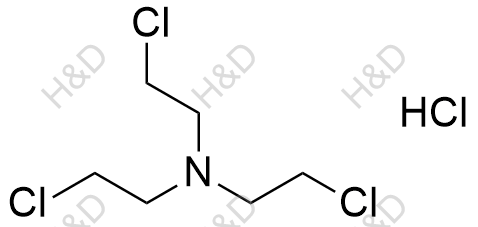 三(2-氯乙基)胺盐酸盐化学结构式