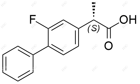 (S)-氟比洛芬结构式
