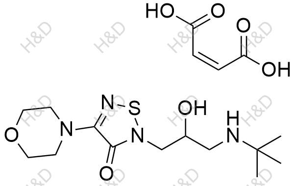 噻吗洛尔EP杂质H(马来酸盐)结构式