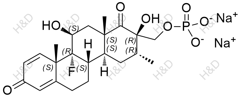 倍他米松磷酸钠杂质10(钠盐)结构式