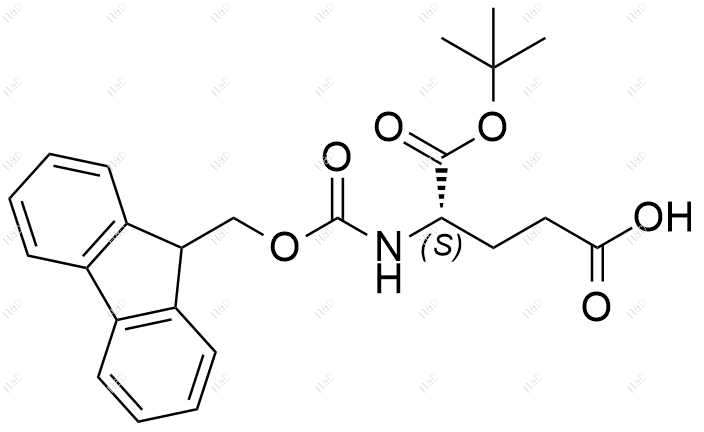 Fmoc-L-谷氨酸 1-叔丁酯结构式