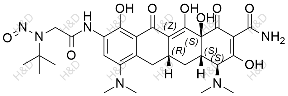 N-亚硝基替加环素结构式