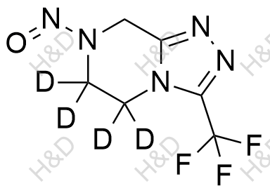N-亚硝基西他列汀D4结构式