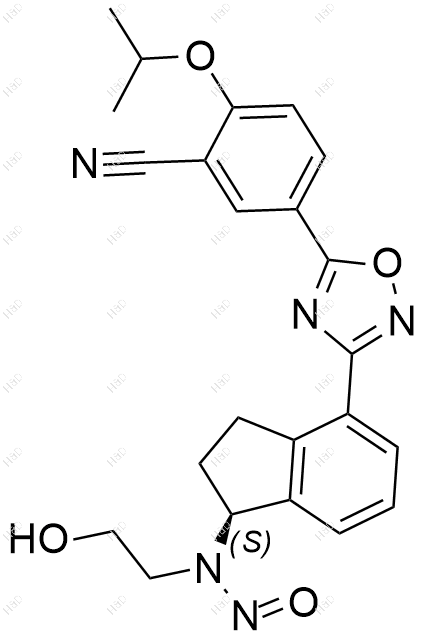 N-亚硝基奥扎莫德结构式