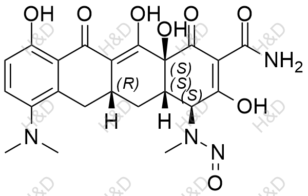 N-亚硝基去甲基米诺环素2结构式