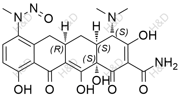 N-亚硝基去甲基米诺环素1结构式