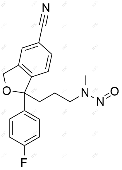 N-亚硝基去甲基西酞普兰结构式