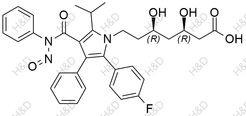 N-硝基阿托伐他汀结构式