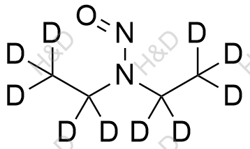 N-亚硝基二乙胺D10结构式