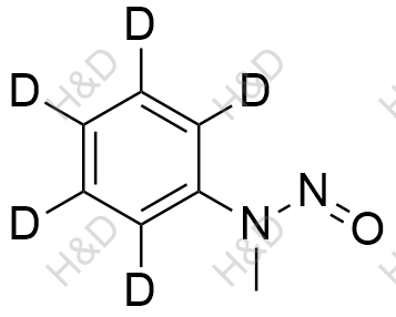 N-亚硝基-N-甲基苯胺D5结构式
