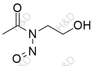 N-（2-羟乙基）-N-亚硝基乙酰胺结构式