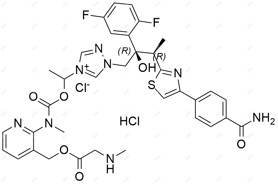 艾沙康唑杂质 11(盐酸盐）结构式
