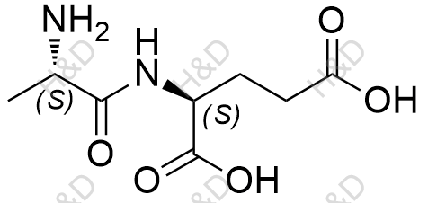 L-丙氨酰-L-谷氨酸结构式