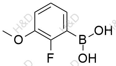 2-氟-3-甲氧基苯基硼酸化学结构式
