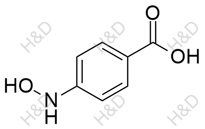 4-(羟基氨基)苯甲酸化学结构式