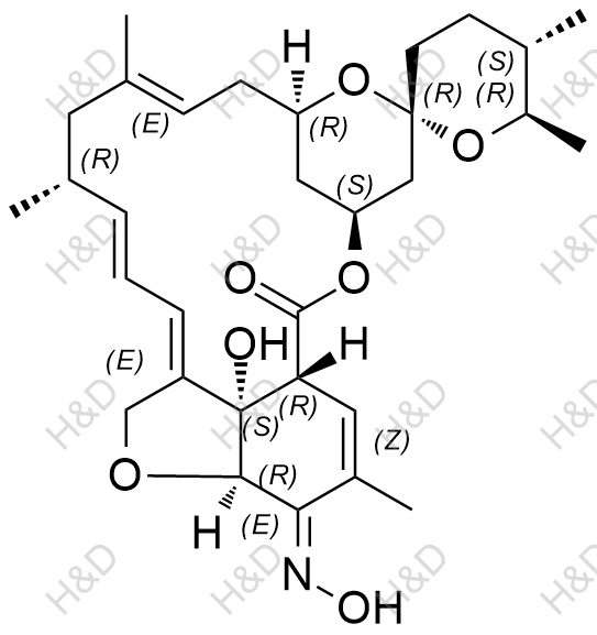 米尔贝肟杂质11结构式