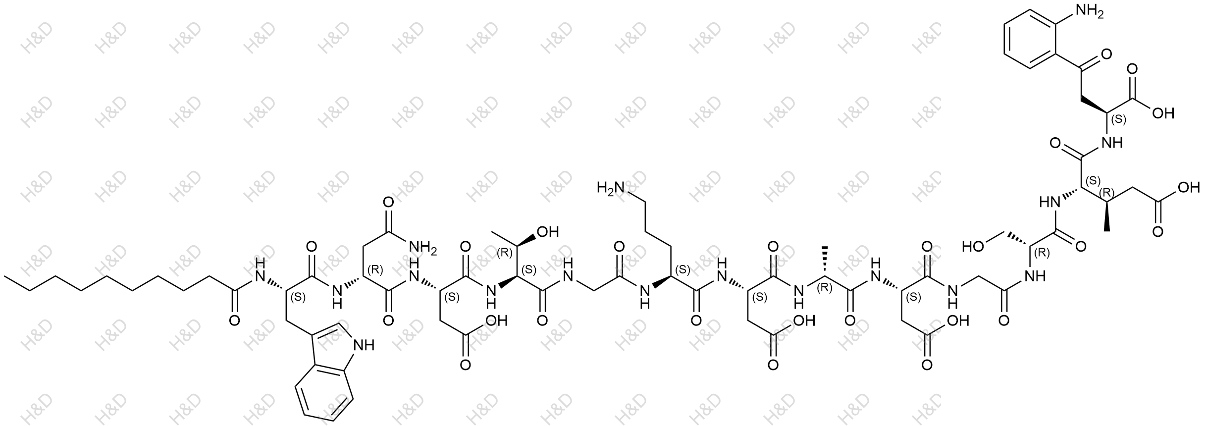 达托霉素杂质14结构式