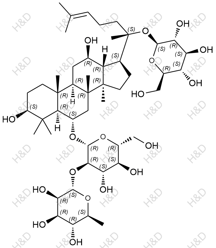 人参皂苷Re结构式