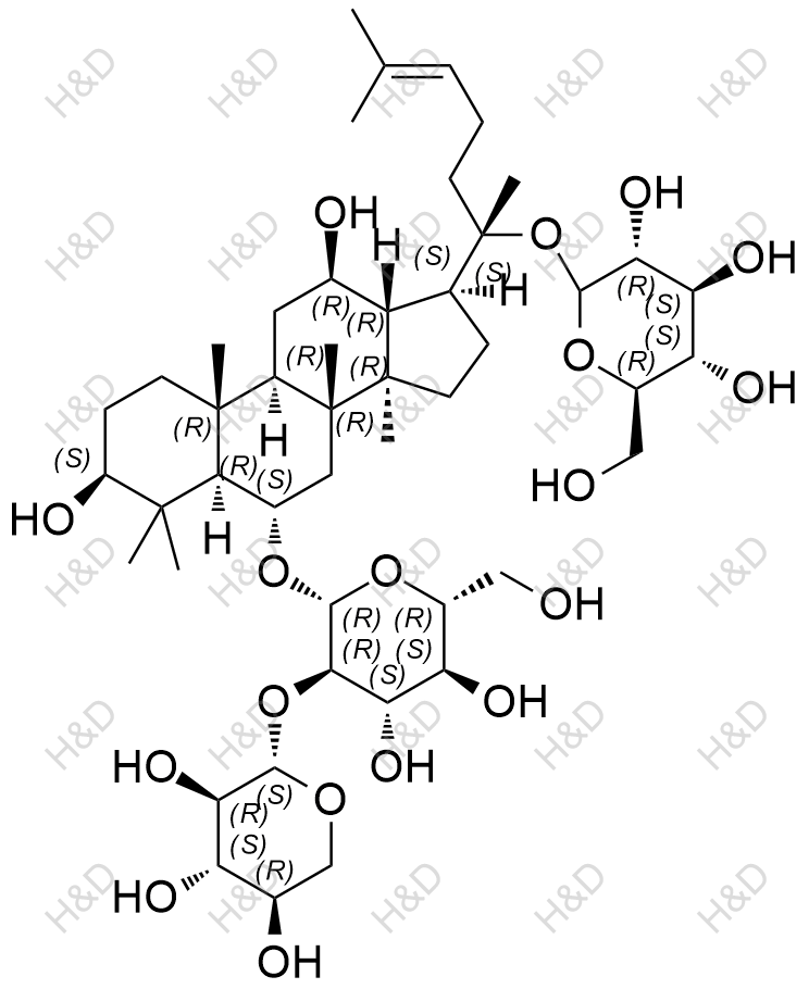 三七皂苷R1结构式