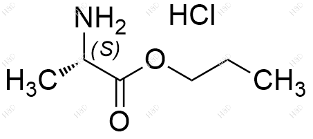 (S)-2-氨基丙酸丙酯盐酸盐化学结构式