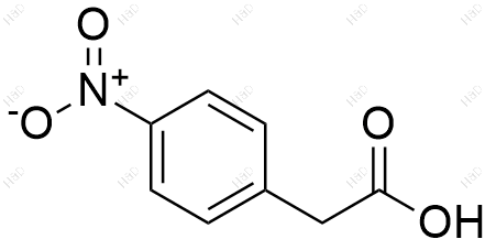 对硝基苯乙酸化学结构式
