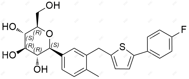 卡格列净结构式