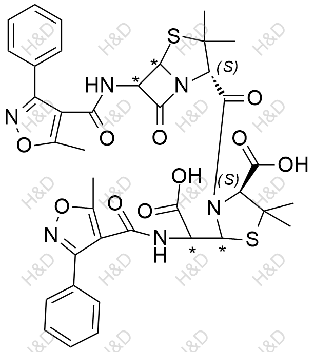 苯唑西林杂质22结构式