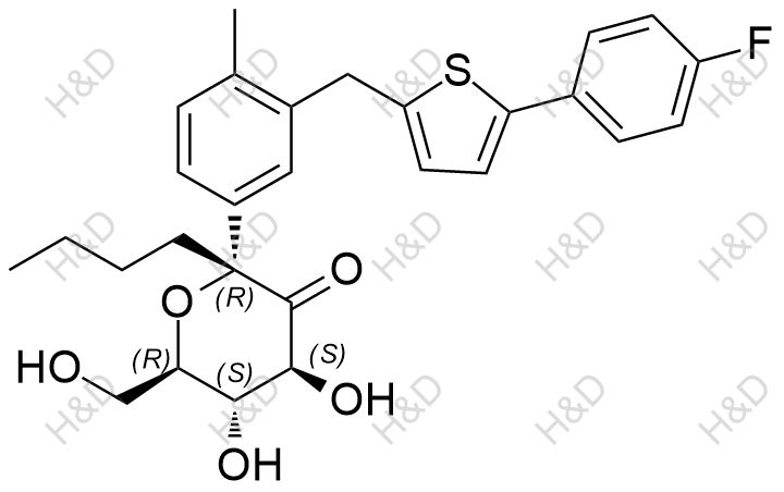 卡格列净杂质93结构式