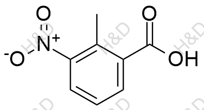 2-甲基-3-硝基苯甲酸化学结构式