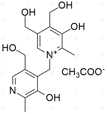 维生素B6杂质45(醋酸盐)结构式