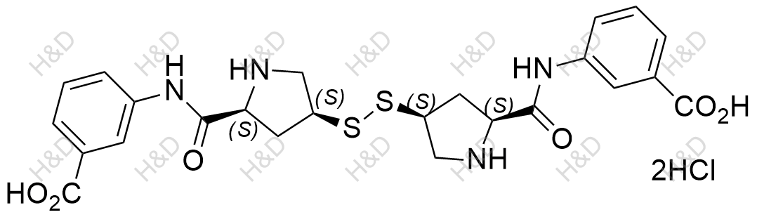 厄他培南杂质28（双盐酸盐）结构式