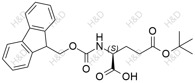Fmoc-O-叔丁基-L-谷氨酸结构式